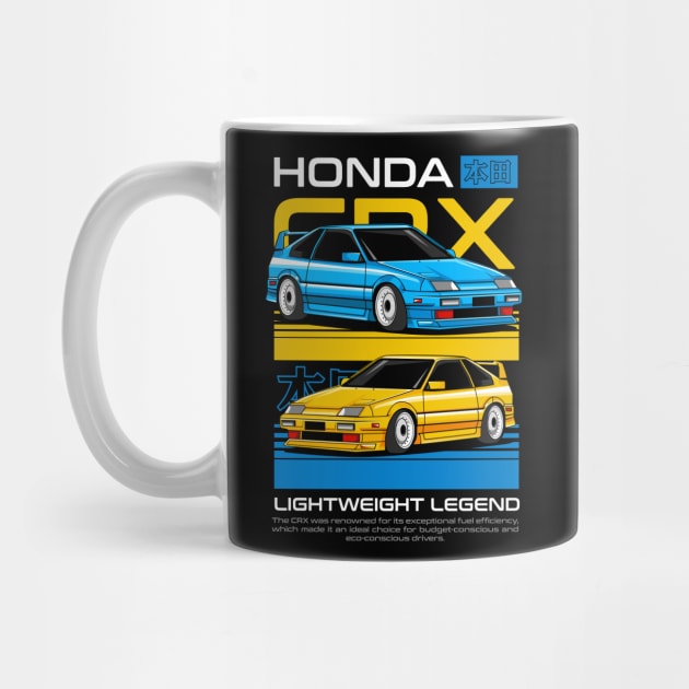 Honda CRX Collector Art by Harrisaputra